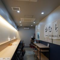 the seats at Alohana Vegan Ramen in Osaka