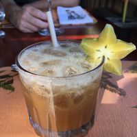 Tequila honey and gin cur at El Tigre Vestido Restaurant in Heredia