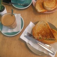 White and 'villain' sandwich at Brew 204 in Dublin