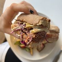 Yum! First hill sando    at Abandoned Sandwich - 언덕 UNDUCK in Seoul