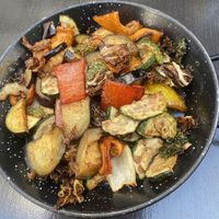 Fried vegetables   at Fat Mama in Budapest