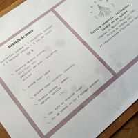 Menu in march 2023 at Sauge Foodtruck in Agon-coutainville