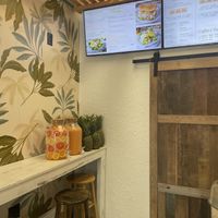 Cute interior  at Soul Fresh Juice & Fruit Bar in Miami
