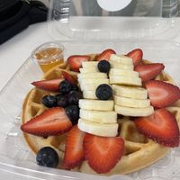 Vegan protein waffle  at Soul Fresh Juice & Fruit Bar in Miami