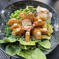 Vegan rice bowl  at Meal Box in Klaipeda