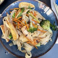 Vegan rice noodles  at Meal Box in Klaipeda