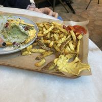 Franse Vegan frietjes   at Ginsburger Vegetarian Superstar in Paris