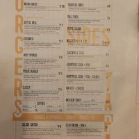 Menu at Ginsburger Vegetarian Superstar in Paris