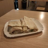 Chinese crepe (without eggs) 😍 at Delicious Baobing in Milan