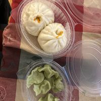 dumplings and bao buns   at Delicious Baobing in Milan
