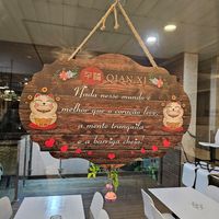 Nothing better than a light heart, calm mind and full belly! at Qian Xi in Oliveira De Azemeis