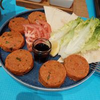 mercimek koftesi (red lentils meatballs) at Hayat Little Istanbul in Thessaloniki