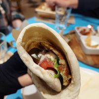 falafel wrap at Hayat Little Istanbul in Thessaloniki