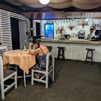 Bar area at Inti Garden in Puerto Baquerizo Moreno