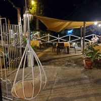 There are two sections to the restaurant, one a bit quieter and one a bit more social at Inti Garden in Puerto Baquerizo Moreno