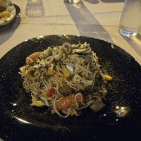 Aromatic pasta at Inti Garden in Puerto Baquerizo Moreno