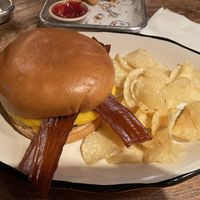 Smokehouse burger  at Arts & Crafts Beer Parlor in New York City