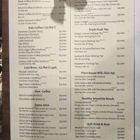 Menu 1  at Dudu Cafe in Hoi An