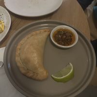 Empanada witg vegan minced meat  at Cantina in Zurich
