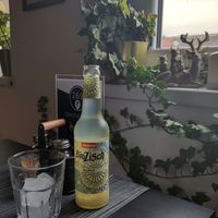 Cozy decorations and really nice cucumber lemonade at Bistro 269 in Vystrkov