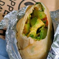 Vegan Korean chicken burrito. at CHOPPED SALAD DAY - 新宿住友ビル店 in Tokyo