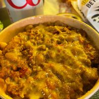 Loaded Chili Fries ($10) - waffle fries topped w/ chili  & cheese at Jerrell's Betr Brgr in Hoboken