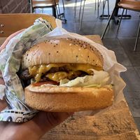 Double burger   at Jerrell's Betr Brgr in Hoboken