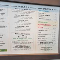 Menu at Arden's Garden in Sandy Springs