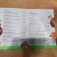 Menu at Pottsalat in Cologne