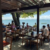 Dinning area  at Bar dos Pescadores in Armacao Dos Buzios