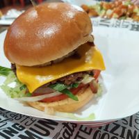 Vegan Hawaiian cheeseburger at Wanted Grill in Santa Clarita