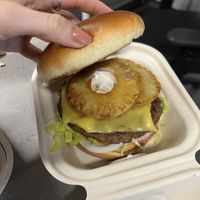 Hawaiian burger from 2023   at Wanted Grill in Santa Clarita