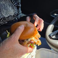 Burger with grilled onions, no cheese at Wanted Grill in Santa Clarita