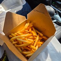 The best crispy fries I have ever had. at Wanted Grill in Santa Clarita