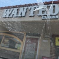 Their sign in front at Wanted Grill in Santa Clarita