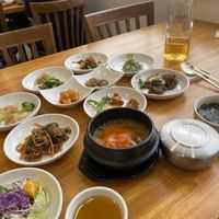 Free tea  at Loving Hut - Peace Point in Daegu