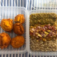 Acarajé at LIVA Vida Vegana in Fortaleza