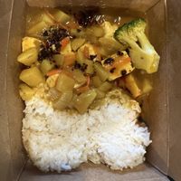 Japanese curry tofu  at Bubble Cafe in Athens