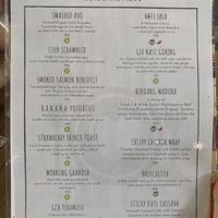 Food menu  at Gili Coffee Roasters in 