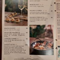 Menu at ARTE in Canggu