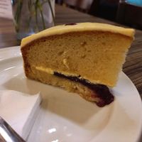 Vegan blueberry cake at Jubilee Cafe in Selsdon