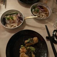 Oat rolls en noodle salade  at Umami in Rotterdam