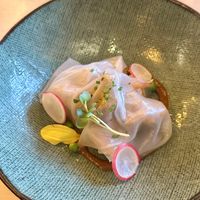 Artichoke and fried mushrooms  at Umami in Rotterdam