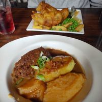 Vegan haggis at George IV Bar in Edinburgh