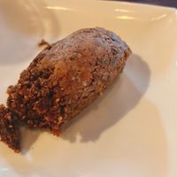vegan haggis  at George IV Bar in Edinburgh