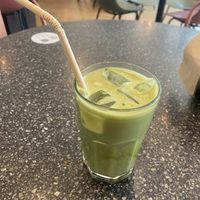 Iced matcha latte: tasty at Copper Branch in Almere
