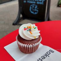 Vegan Red Velvet Cupcake at Bakeshop in Arlington