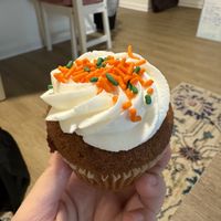 Carrot cake cupcake   at Bakeshop in Arlington