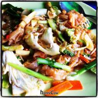 Fried noodle with vegetables. Ask for no eggs.  at You and Me in Patong