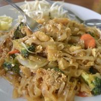 close up of the Pad Thai at You and Me in Patong